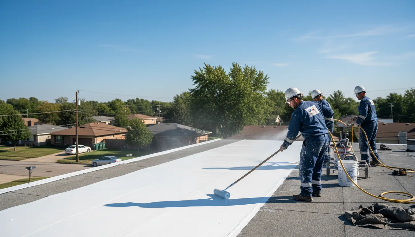 Commercial roof coating in La Fayette, IL near me